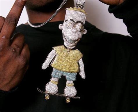 gucci bart simpson chain